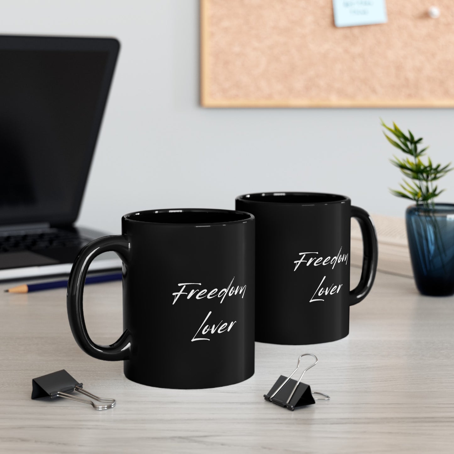 Freedom Lover Black Mug